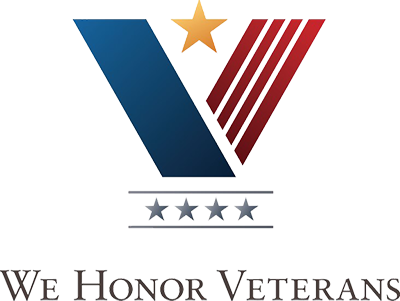 We Honor Veterans logo with 4 stars