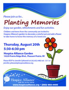 Planting Memories flyer