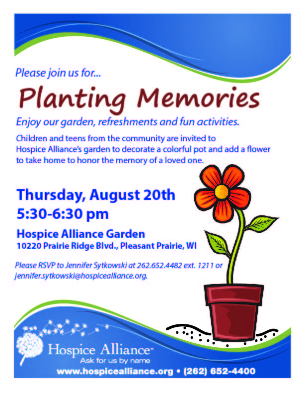 Planting Memories flyer