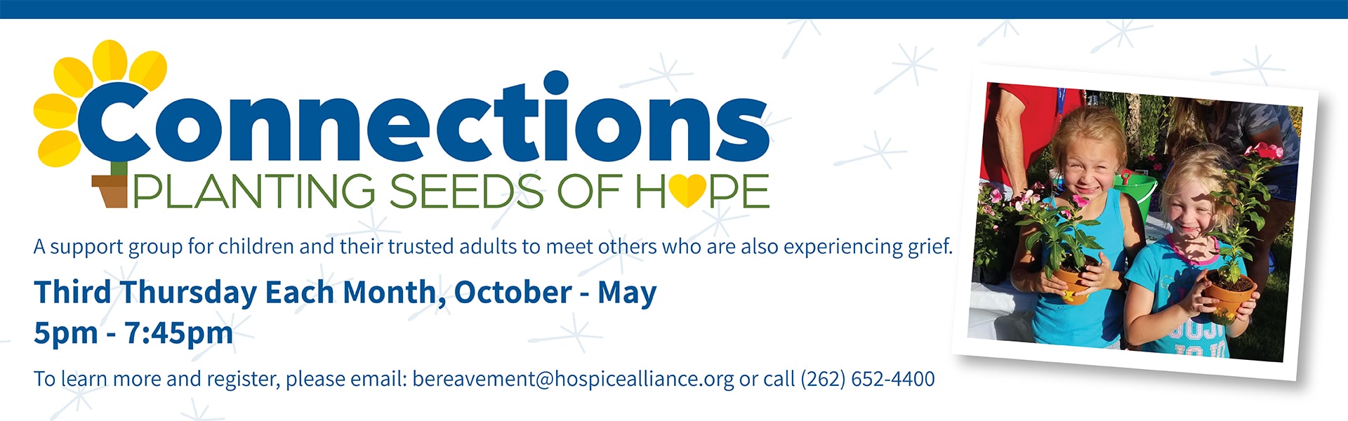 Connections - Planting Seeds of Hope Banner